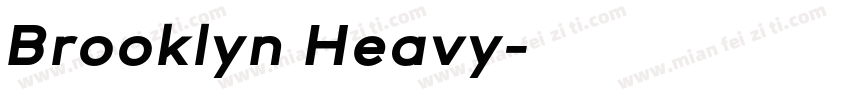 Brooklyn Heavy字体转换